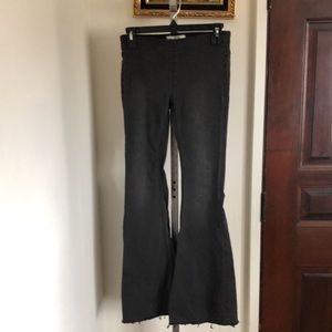 Free People flare pull up jeans
